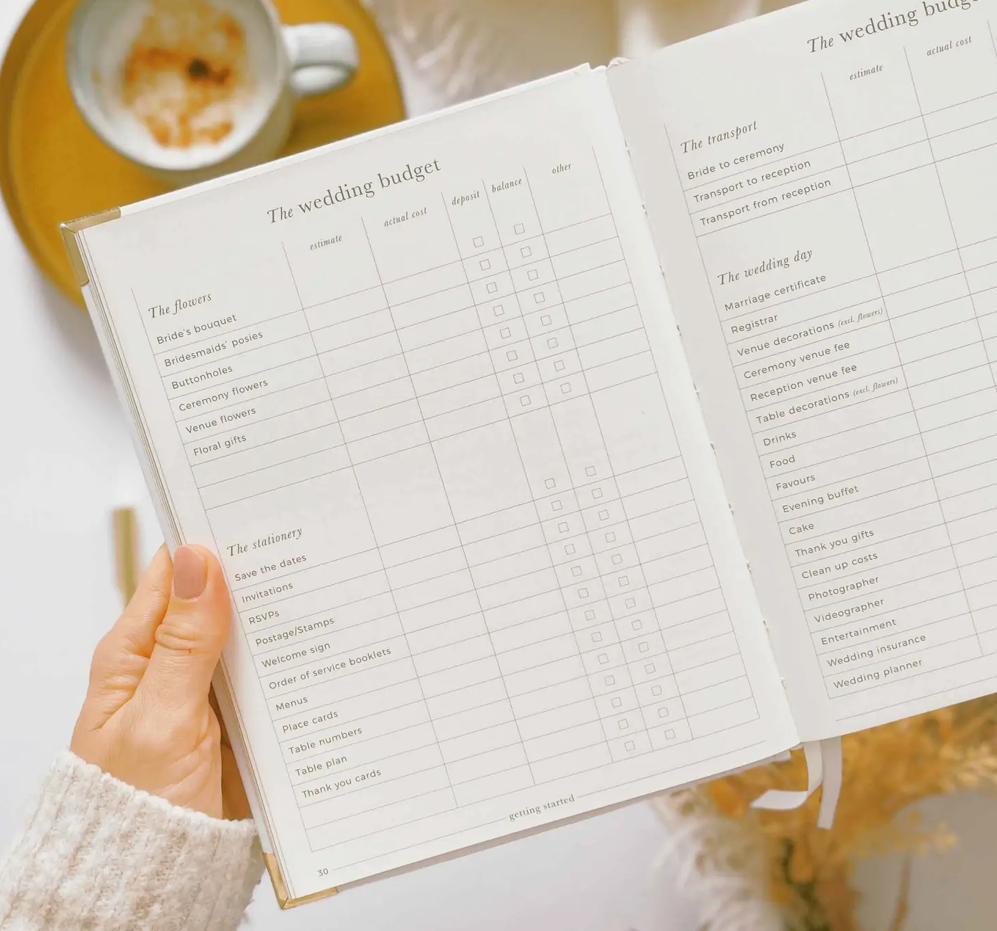 Wedding Planning Book for brides