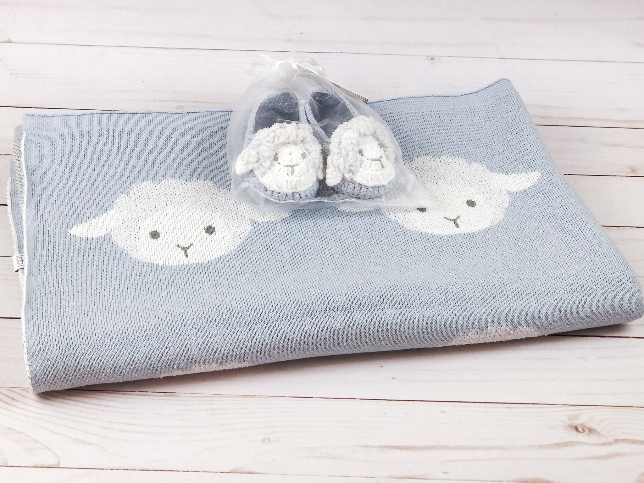 Elegant Baby Blankets and Booties - Buy separately or together