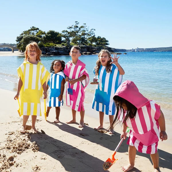 Kids Hooded Ponchos for Beach and Pool Wear