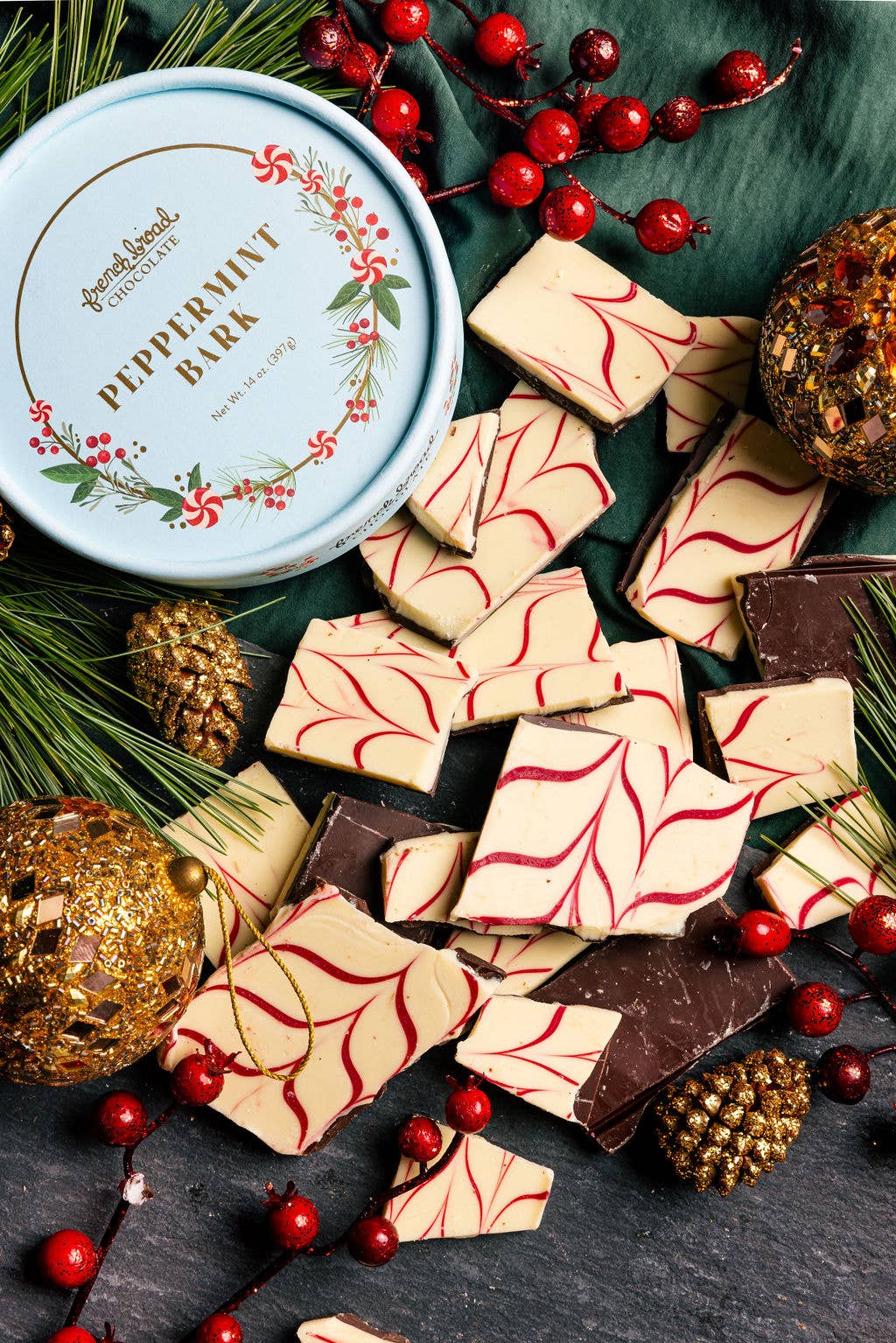 Peppermint Bark from French Broad Chocolate