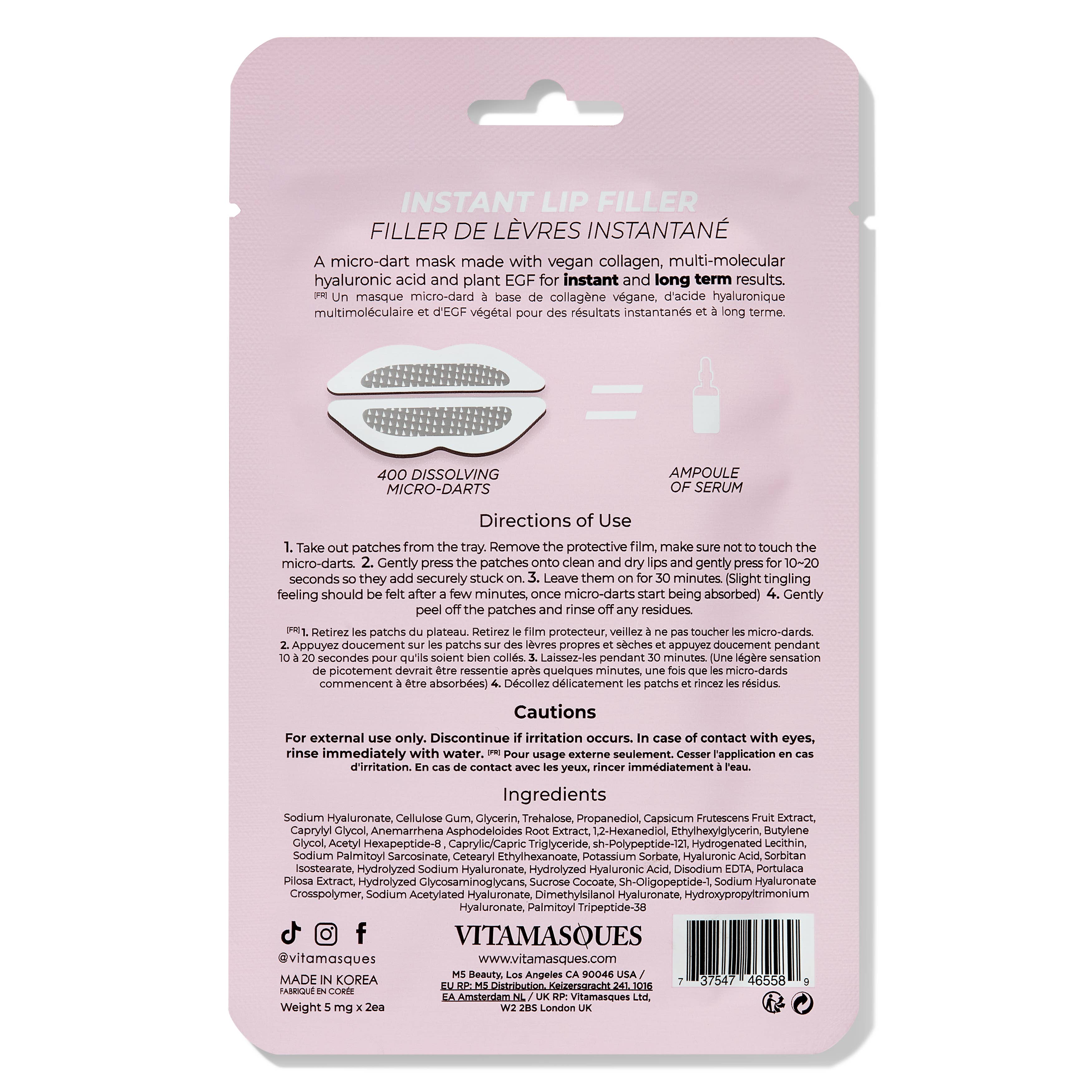 Instant Lip Filler Micro-Dart Patch
