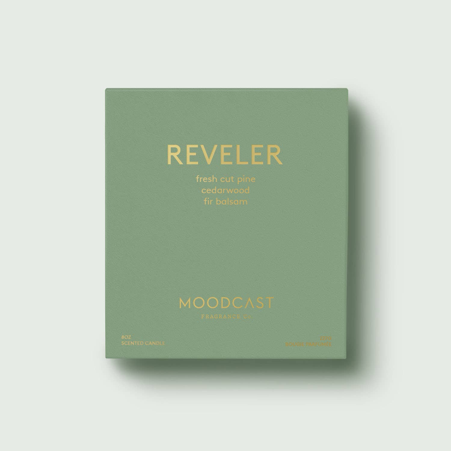 Reveler - White/Gold 8oz Coconut Wax Candle