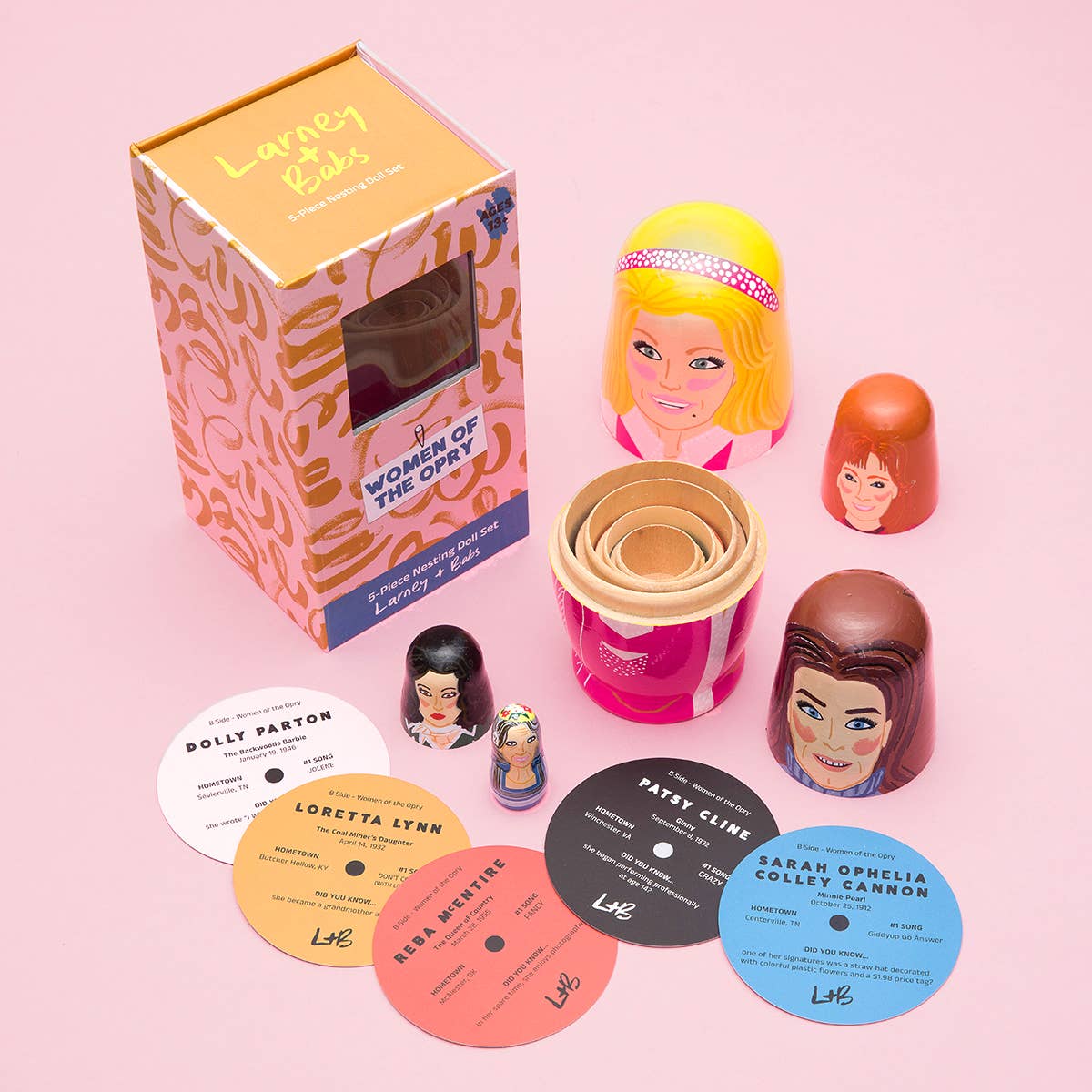 Women of Country Wooden Nesting Doll Sets
