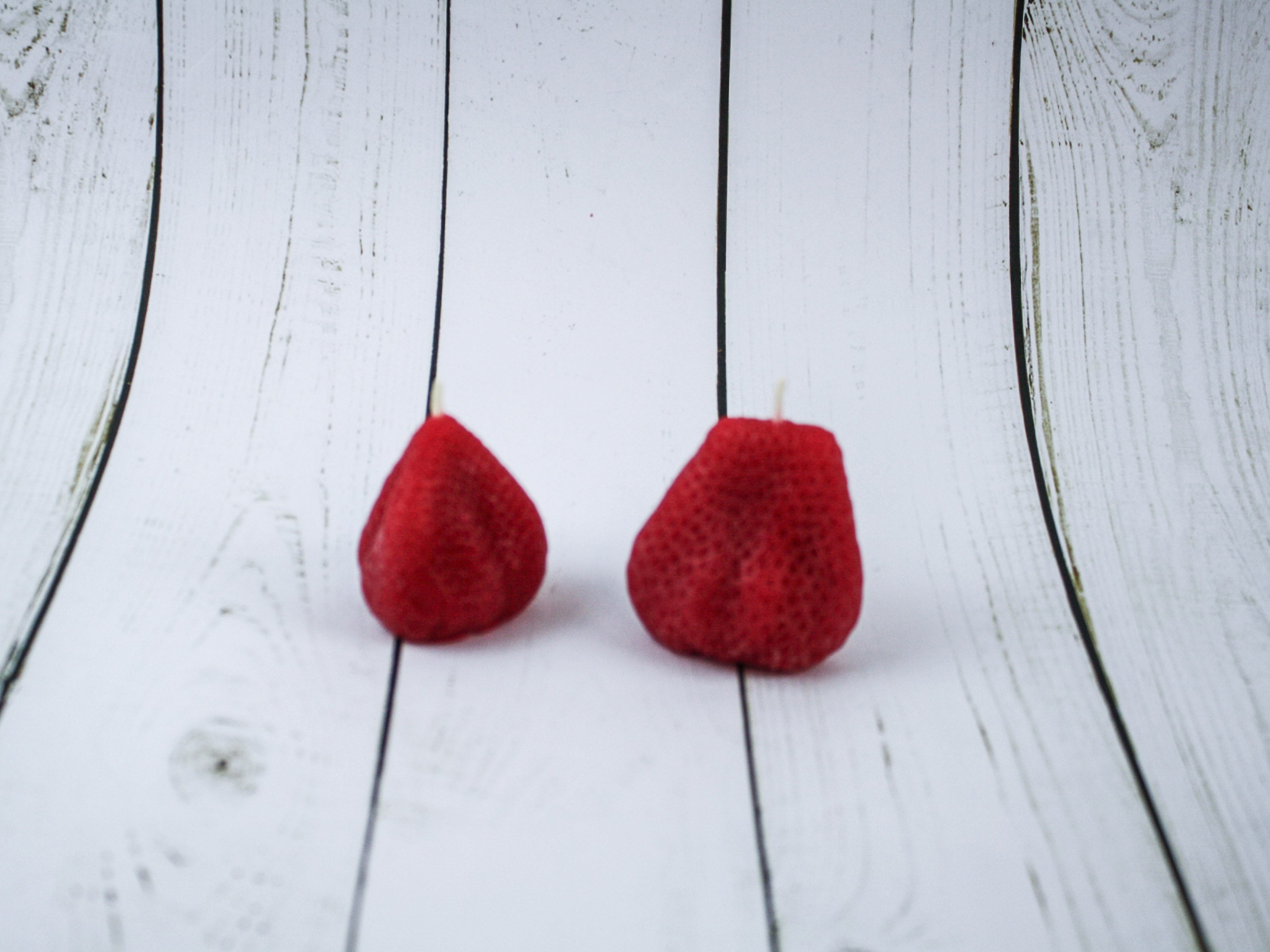 Beeswax Large Strawberries - Set of 2 