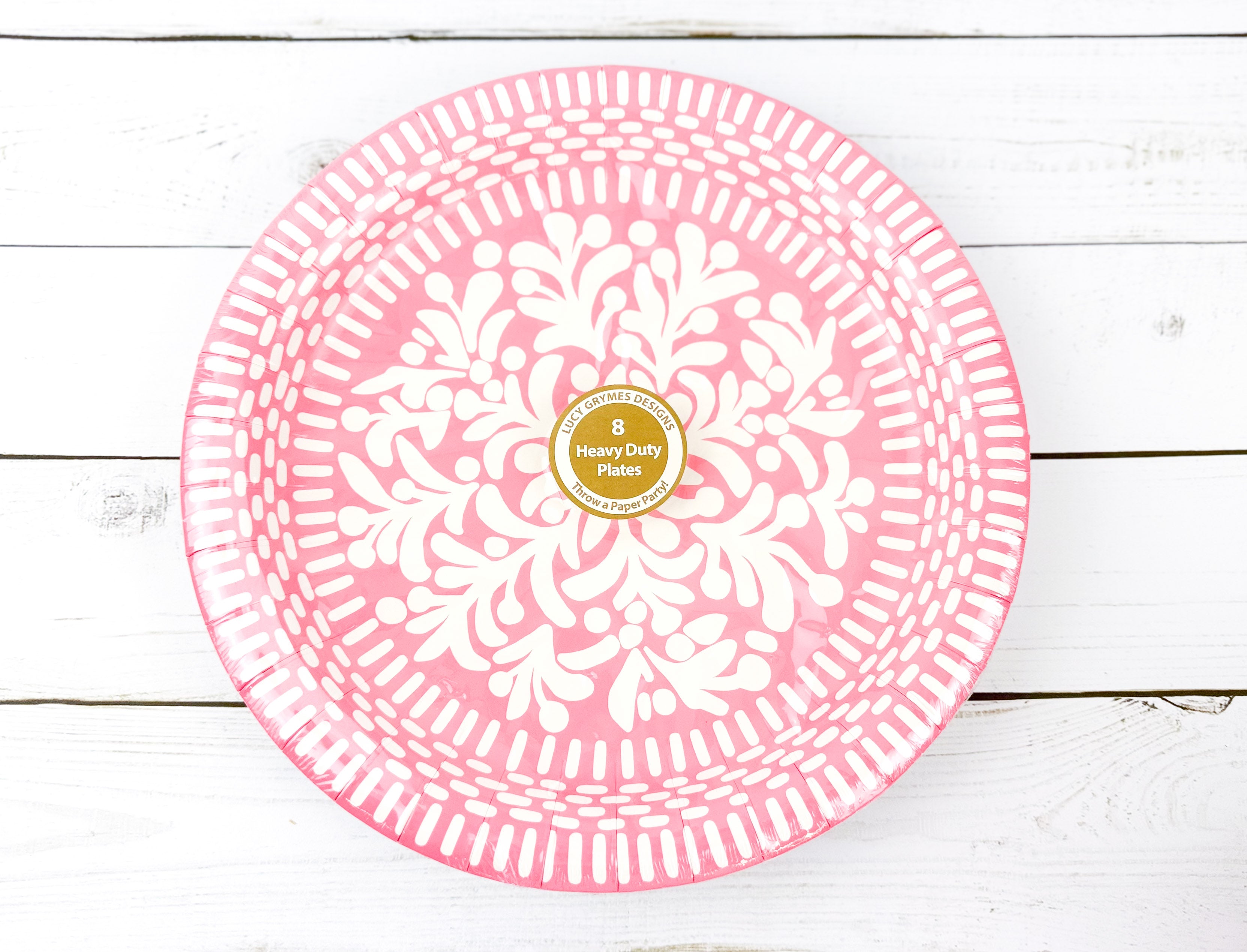Pink Heavy Duty Paper Plate (10")