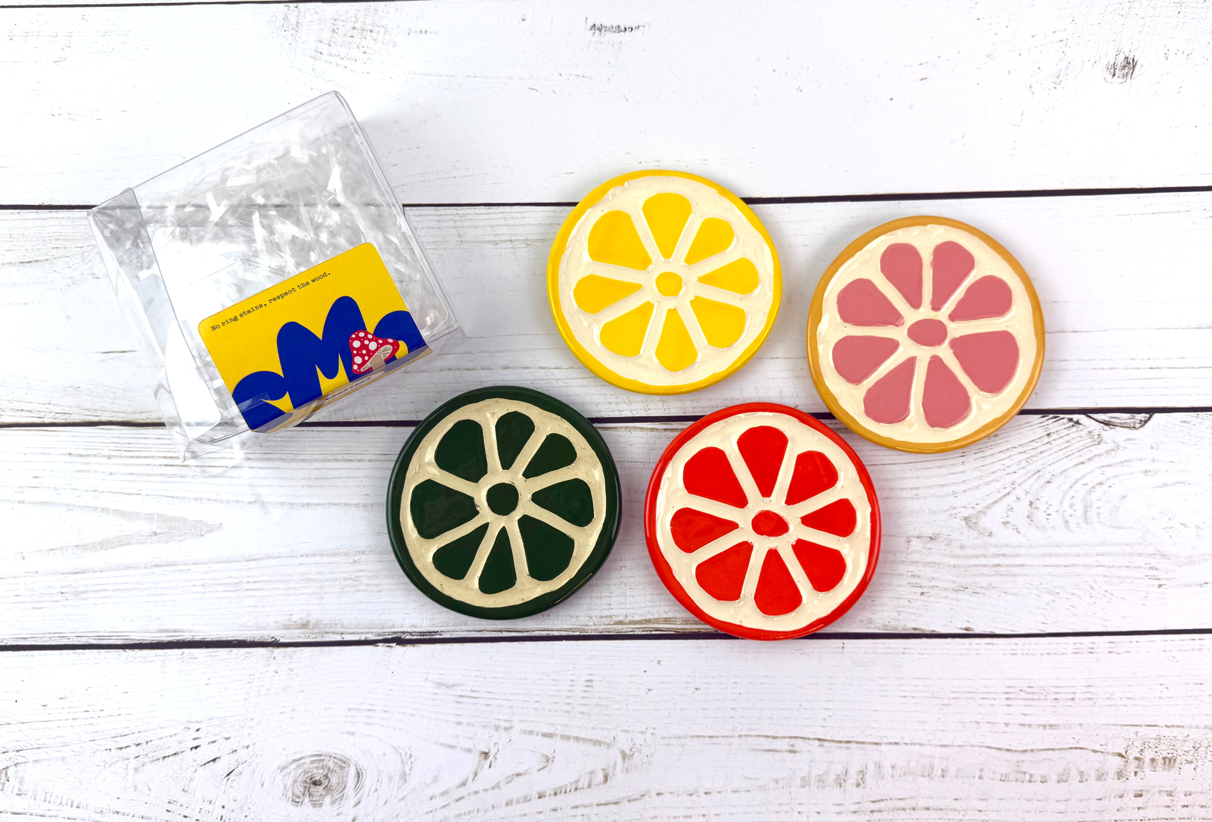 Mixed Citrus Coasters