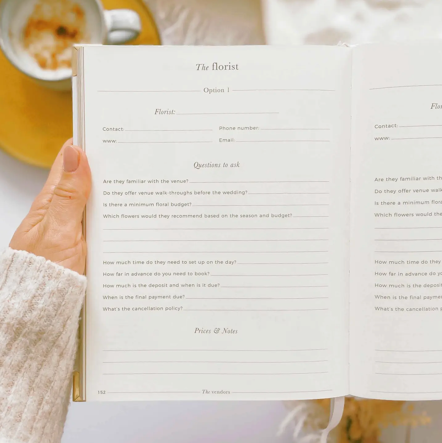 Wedding Planning Book for brides