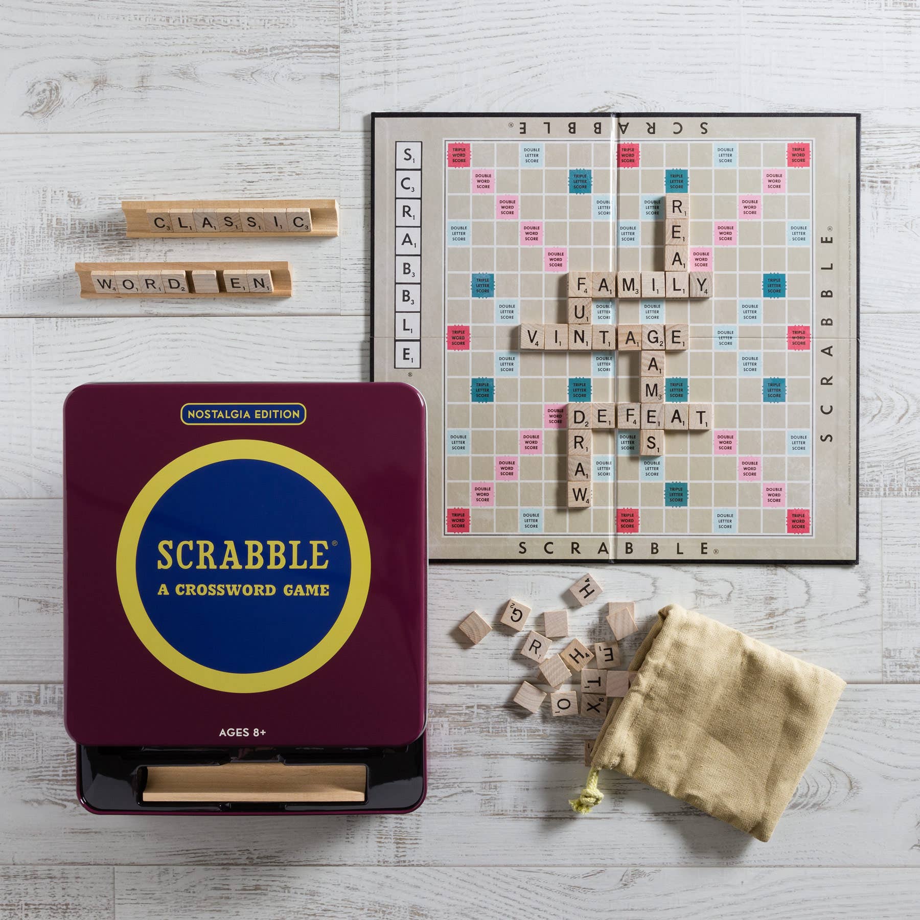 Clue and Scrabble Nostalgia Tin