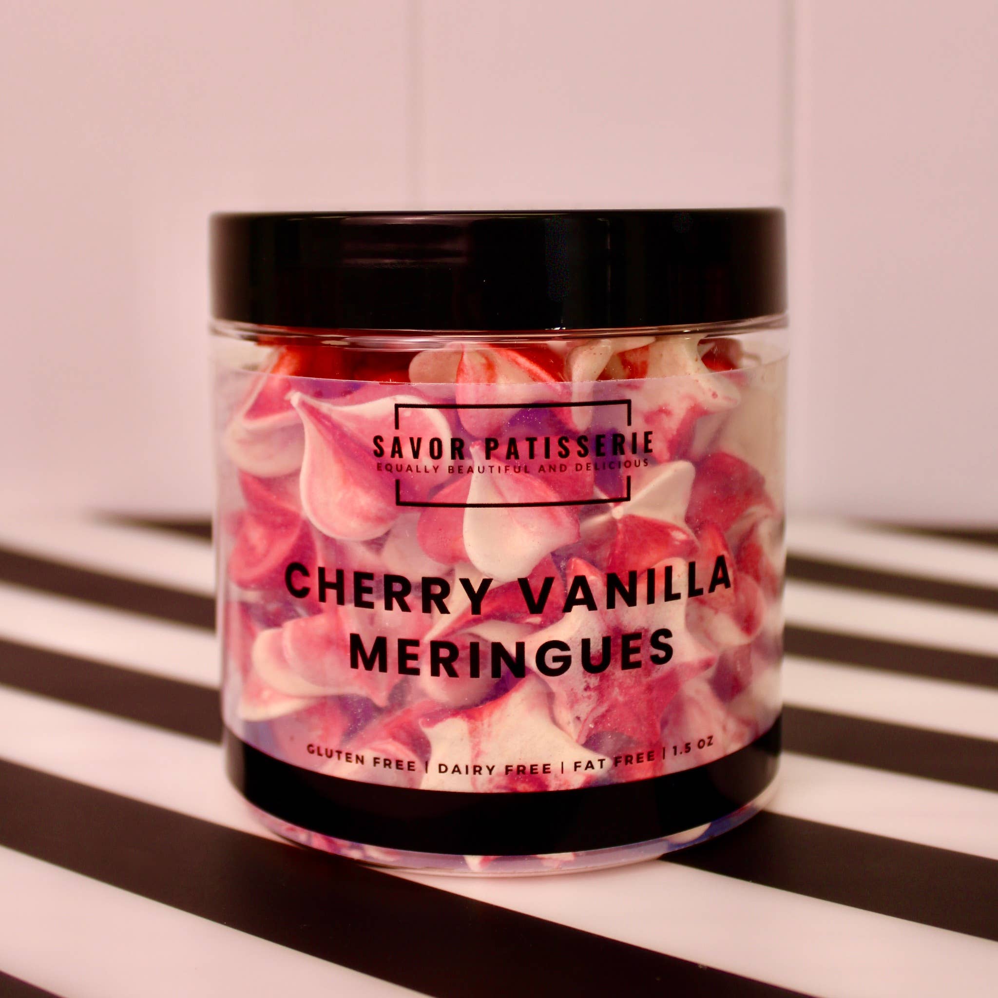Cherry Vanilla Meringues - Case of 6 Jars