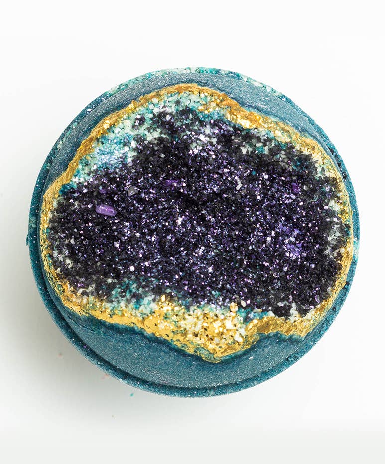 Geode Bath Bomb - Amethyst, Obsidian