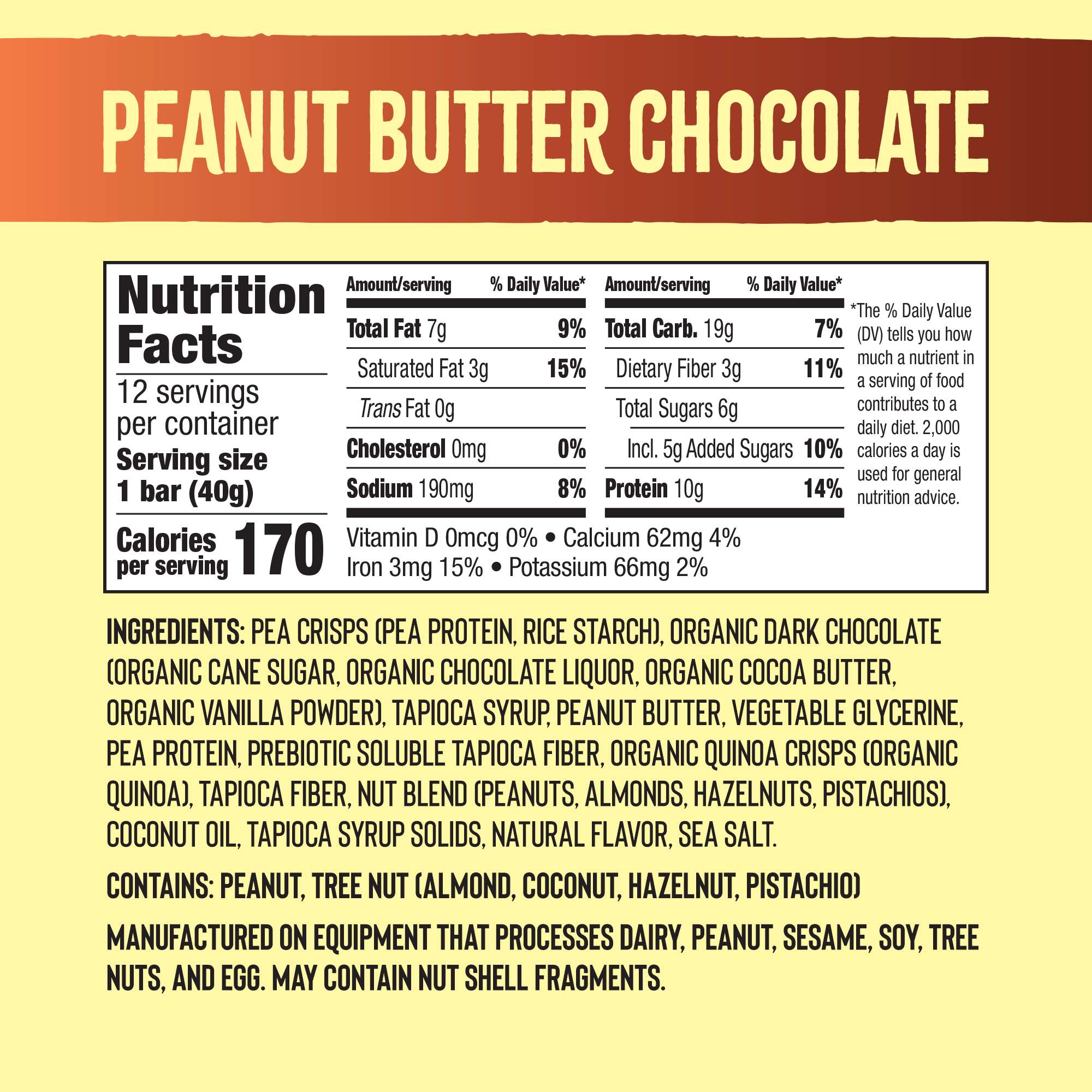 Peanut Butter Chocolate Bar