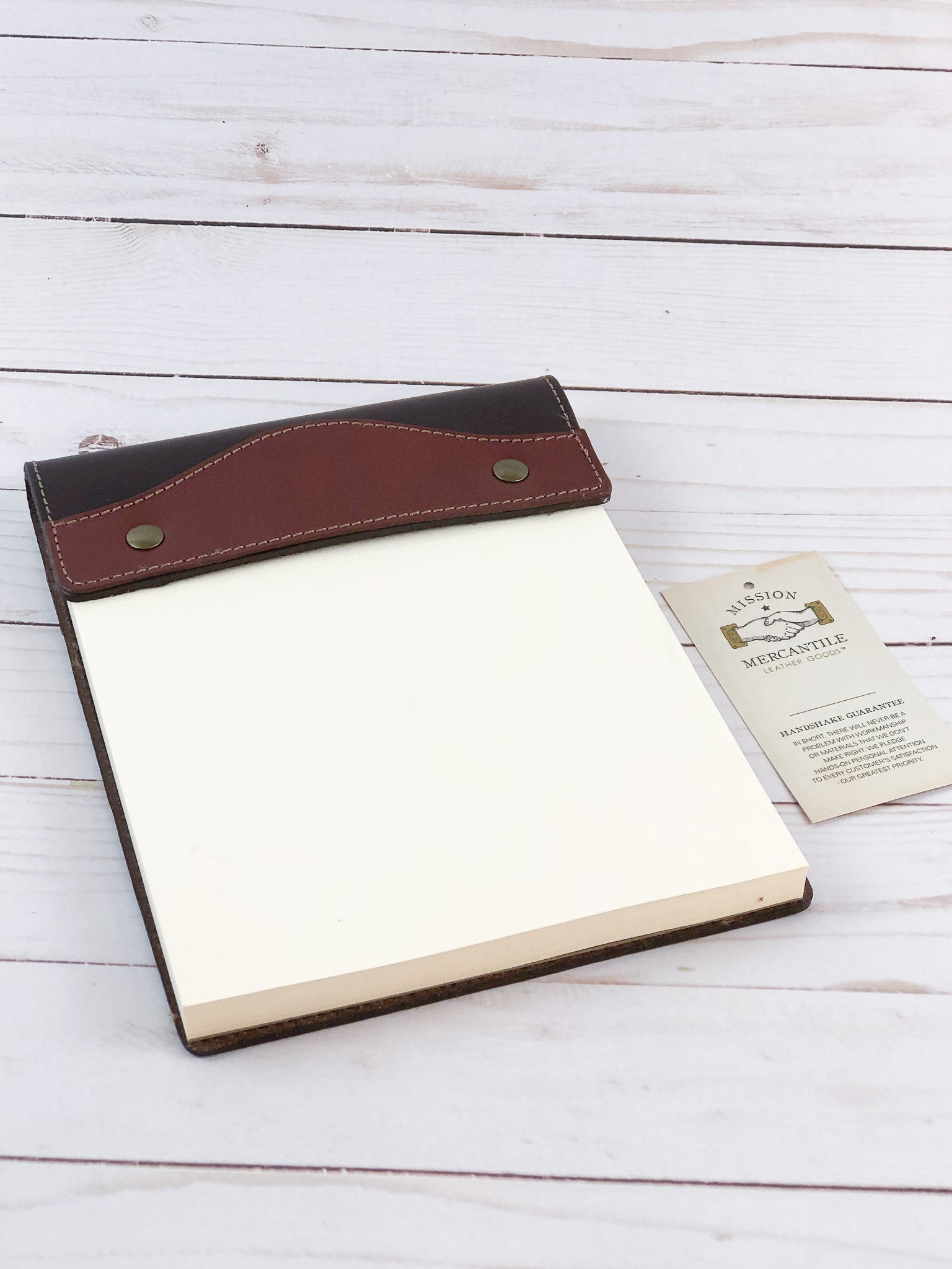 Campaign Leather Notepad from Mission Mercantile