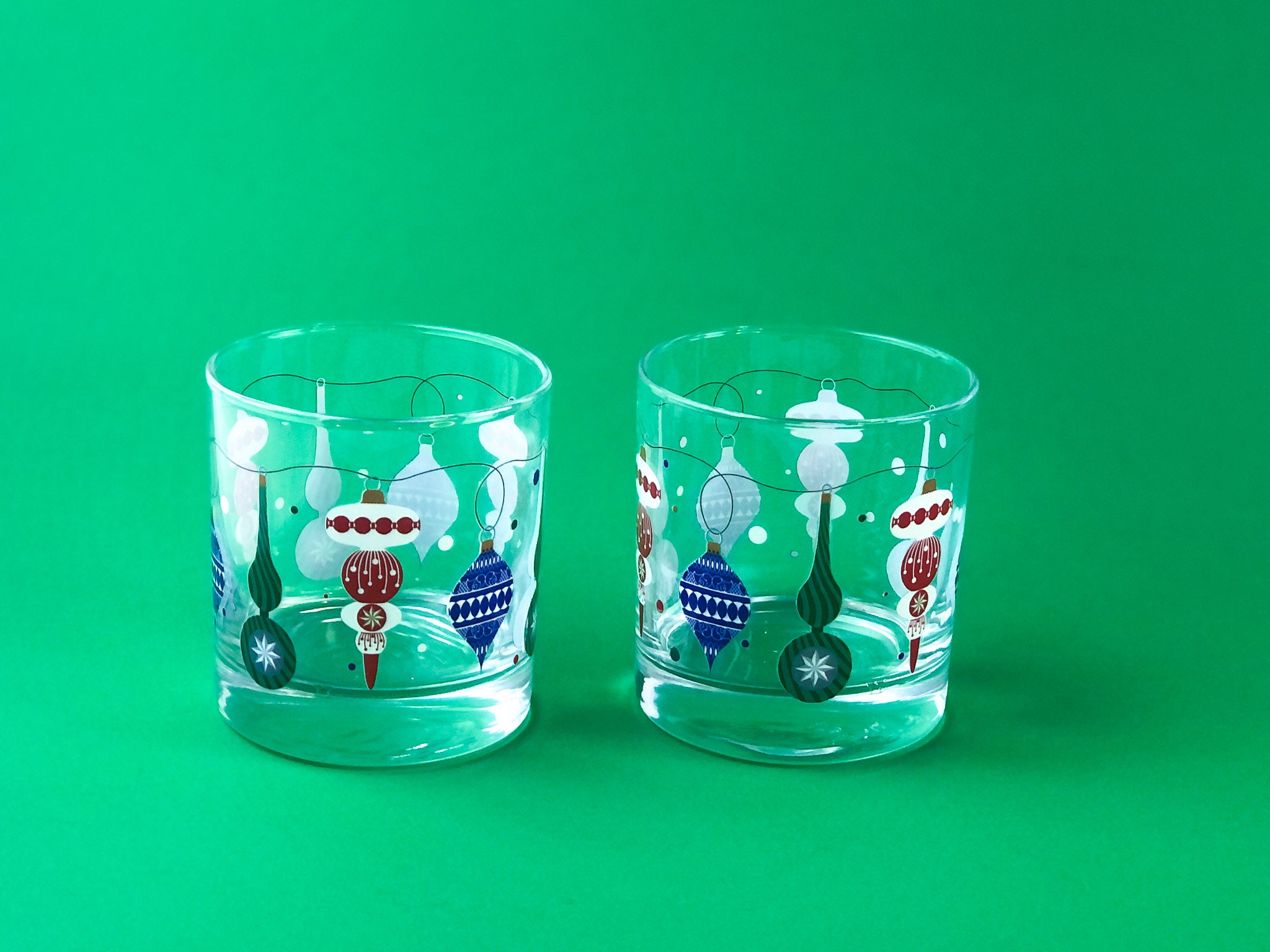 Christmas Glasses- Set of 2