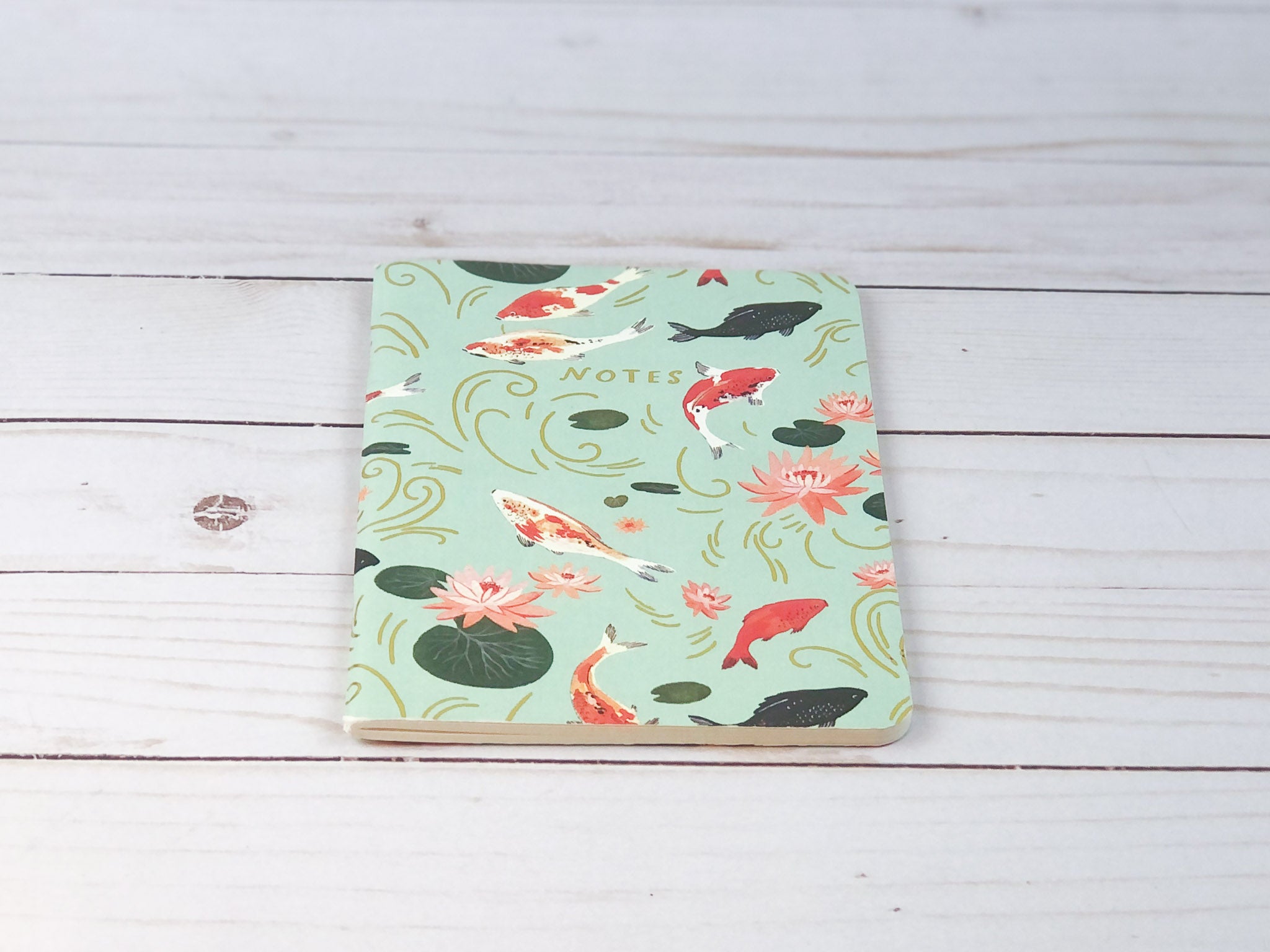 Koi and Floral Notebooks