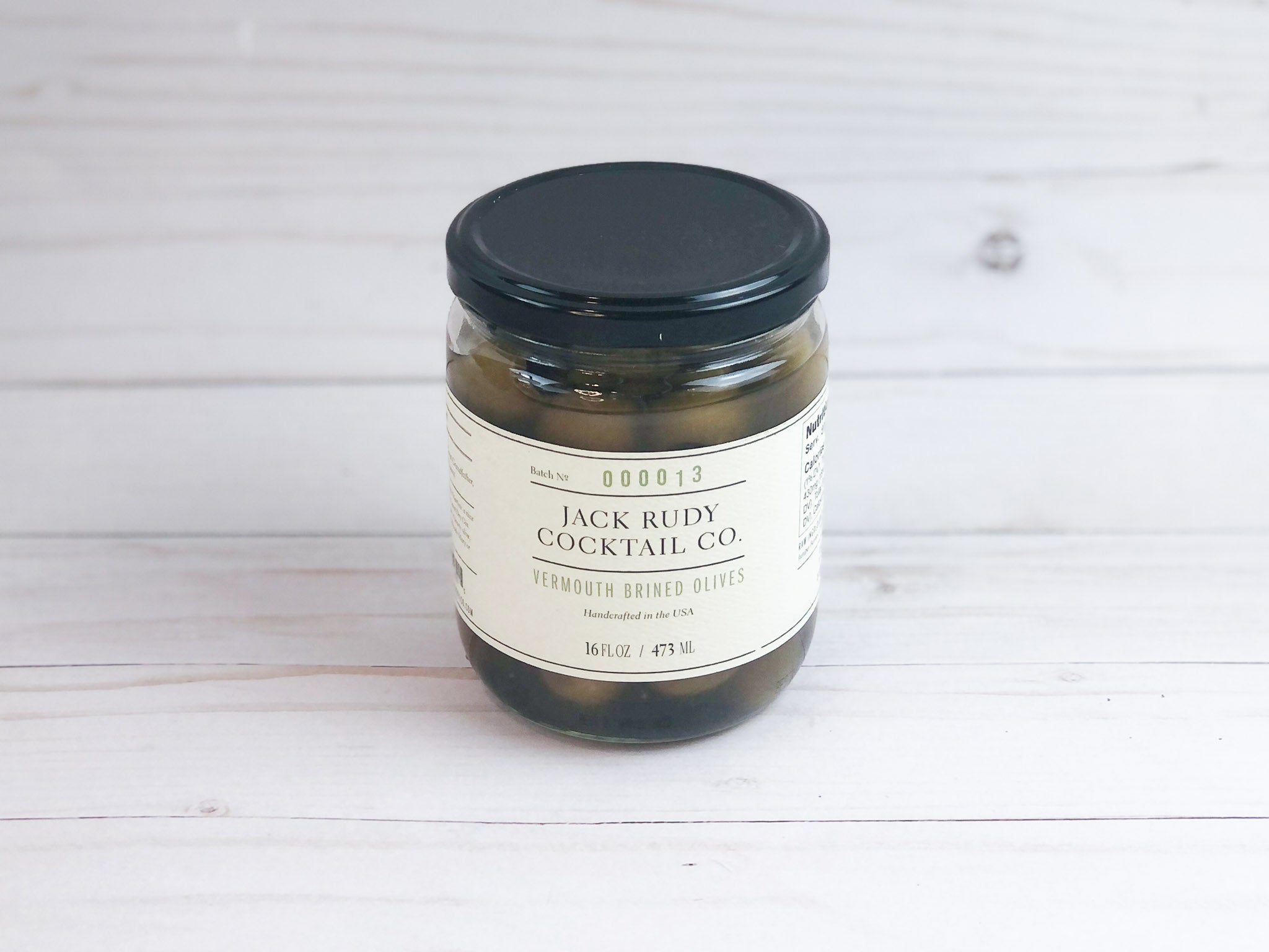 Jack Rudy Vermouth Brined Olives