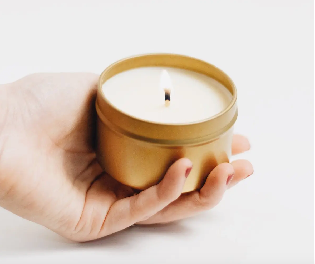 Geranium and Rose Candle and Matches