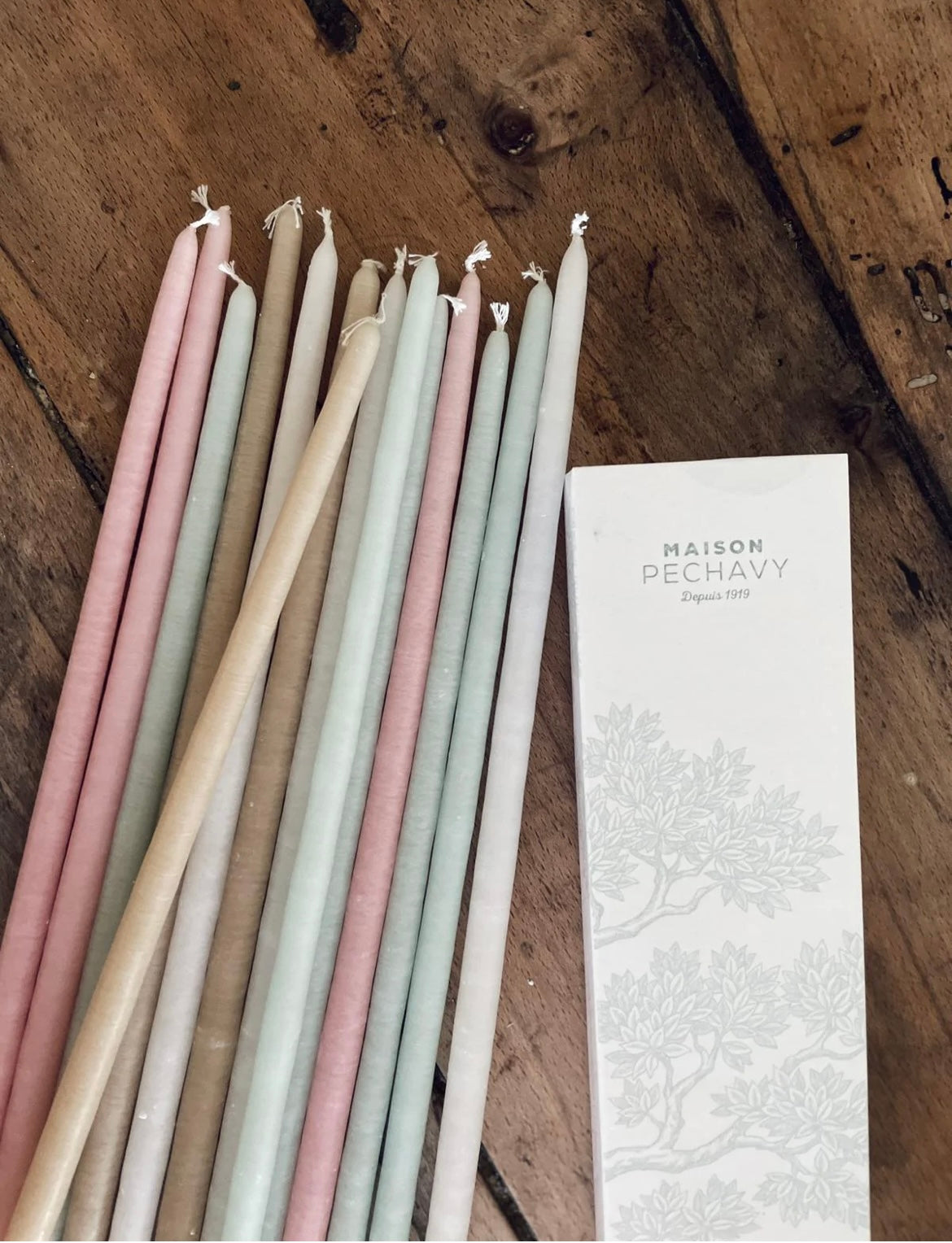 MAISON PECHAVY SET OF CANDLES & LONG MATCHES (PASTEL) BY MAISON PECHAVY